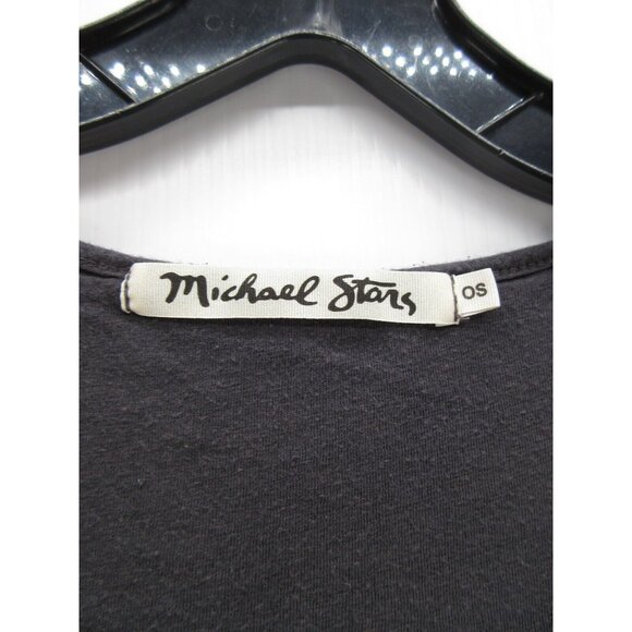 Michael Stars Top One Size Pullover Shirt Casual High Low V-Neck - Picture 8 of 10